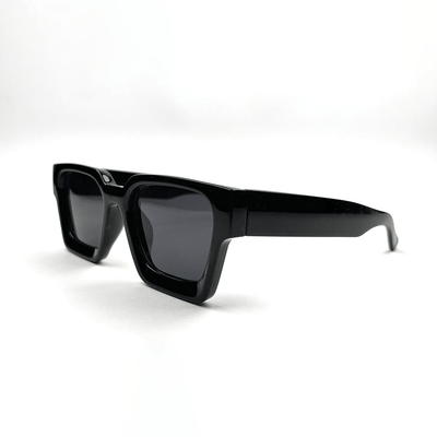 Urban Edge Rectangular Sunglasses - Black