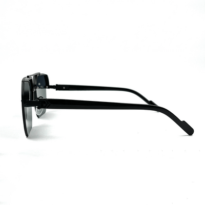 Octagon Rimless Sunglasses - Black